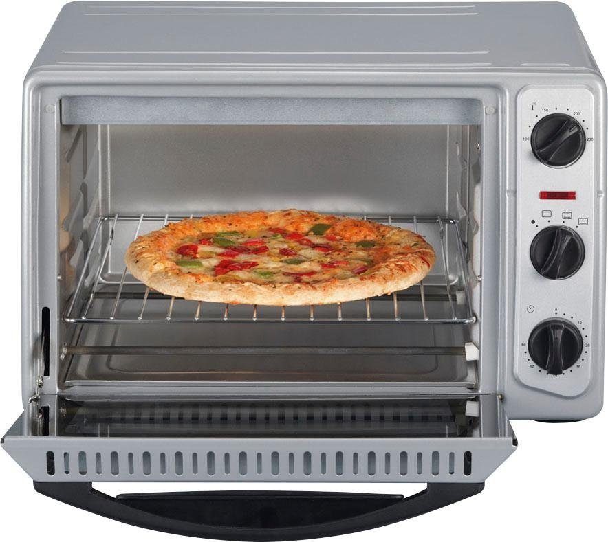 Severin Minibackofen TO 2045, Timerfunktion, verschiedene Einschubebenen, Backblech, Grillrost