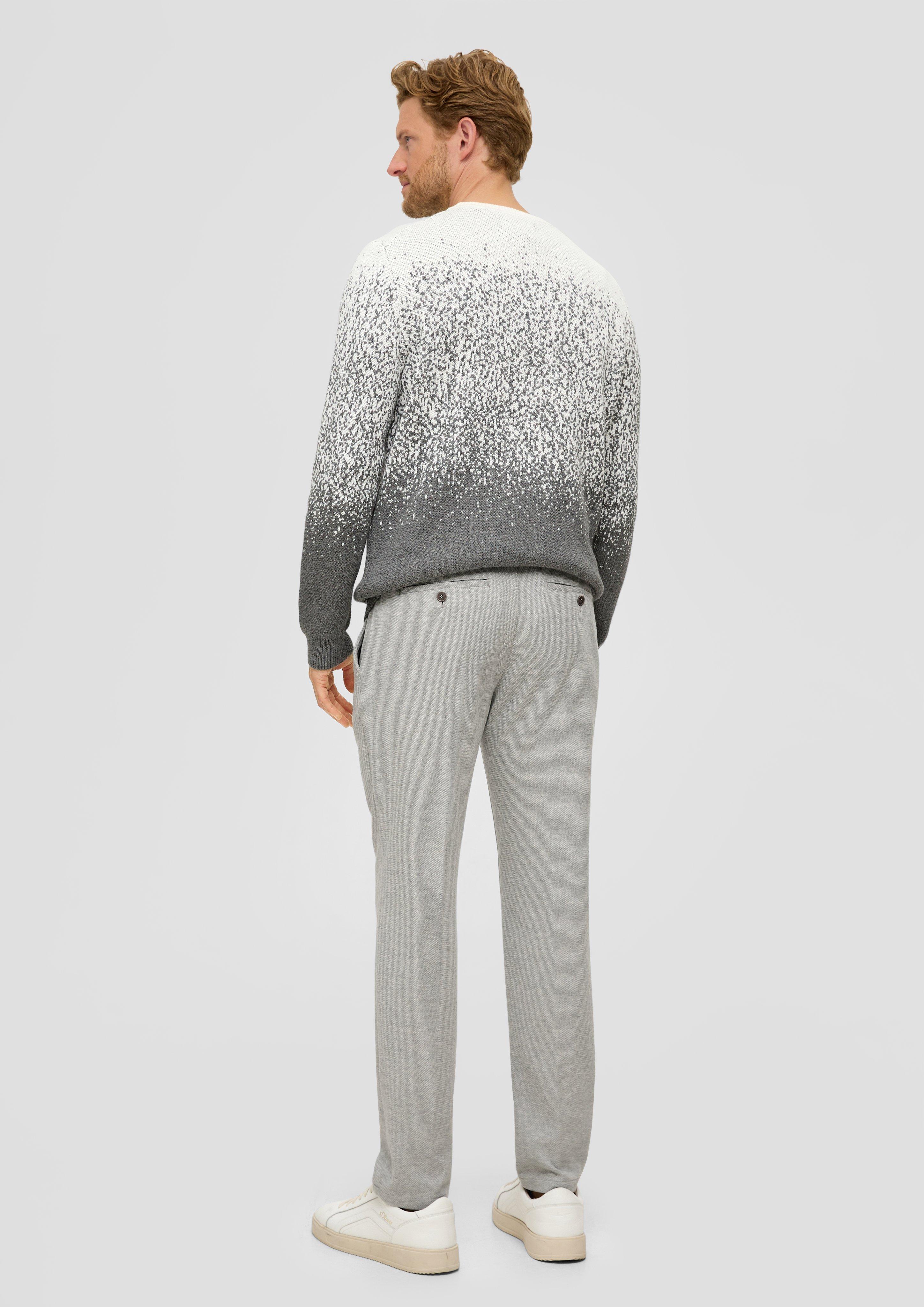 Regular: Stoffhose aus Waffelpiqué  2125810-91W1