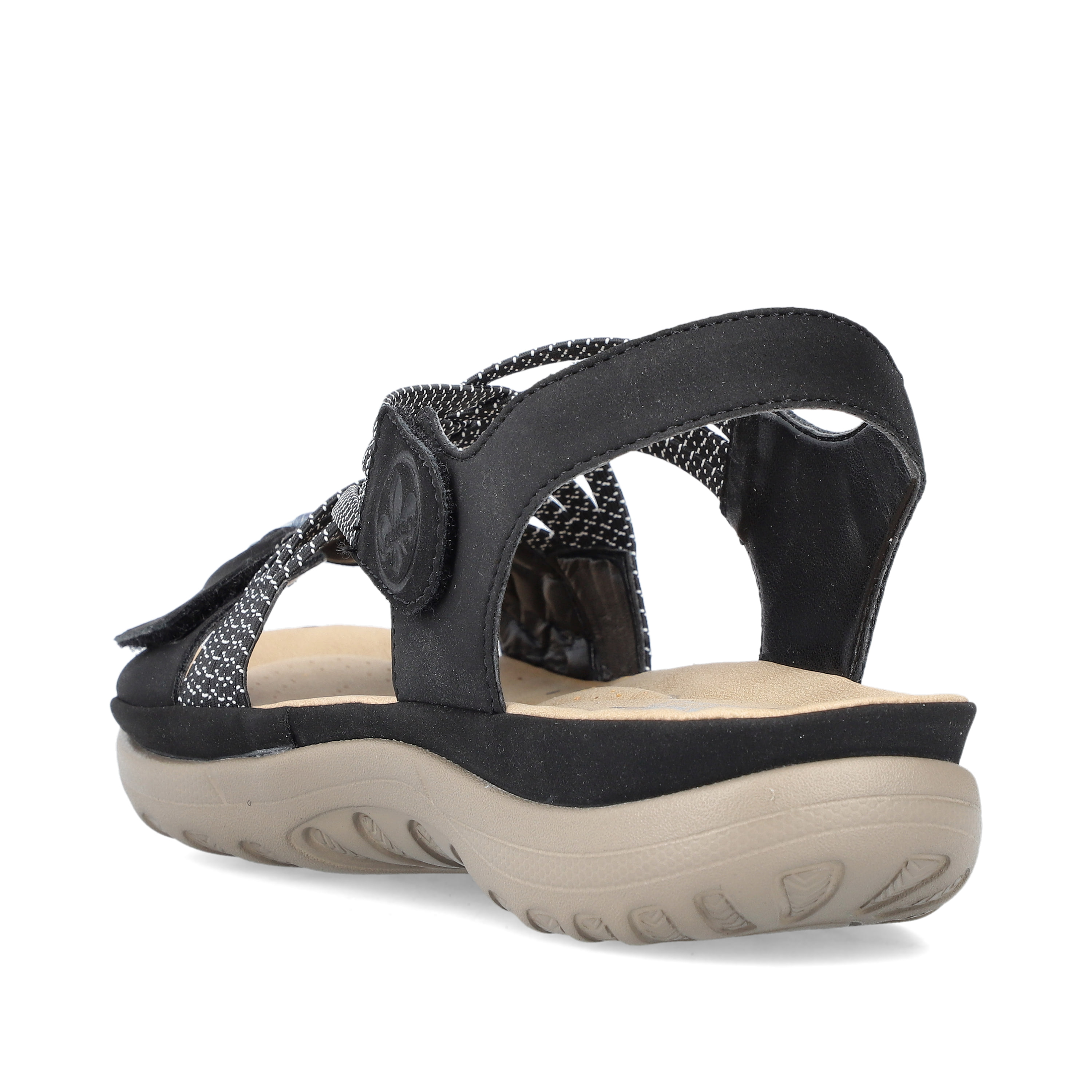 Rieker Damen Riemchensandalen nachtschwarz