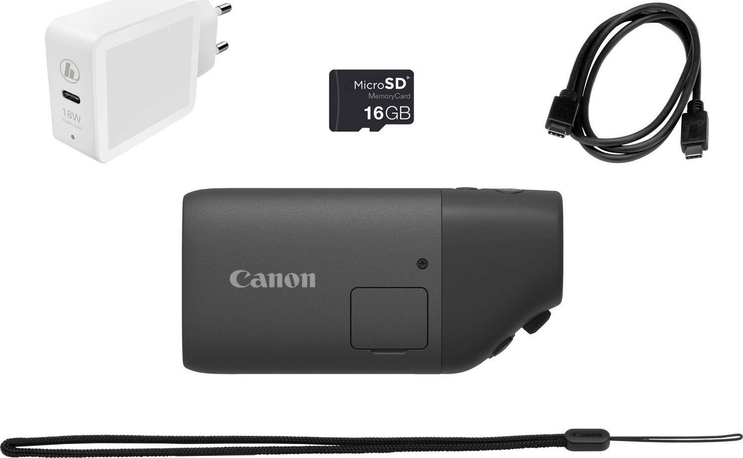 Canon PowerShot ZOOM Spektiv-Stil Basis Kit Systemkamera (12,1 MP, 3x opt. Zoom, Bluetooth, WLAN, Digitales Fernglas mit Foto & Videofunktion)