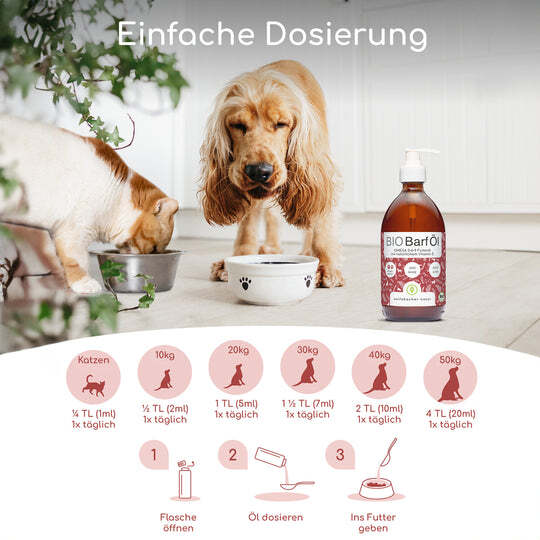 Wolfsbacher Natur Ergänzungsfutter & Aufzucht Wolfsbacher Natur Bio Barf Öl 500 ml