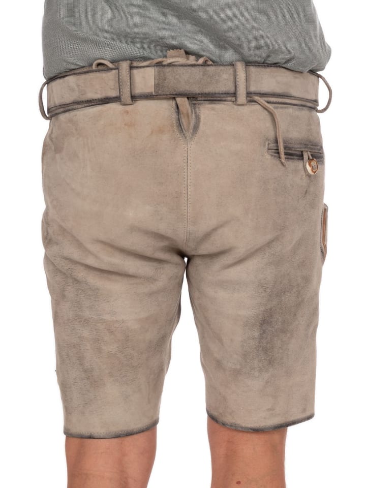 MADDOX Lederhose KAUTSEE in grau günstig kaufen