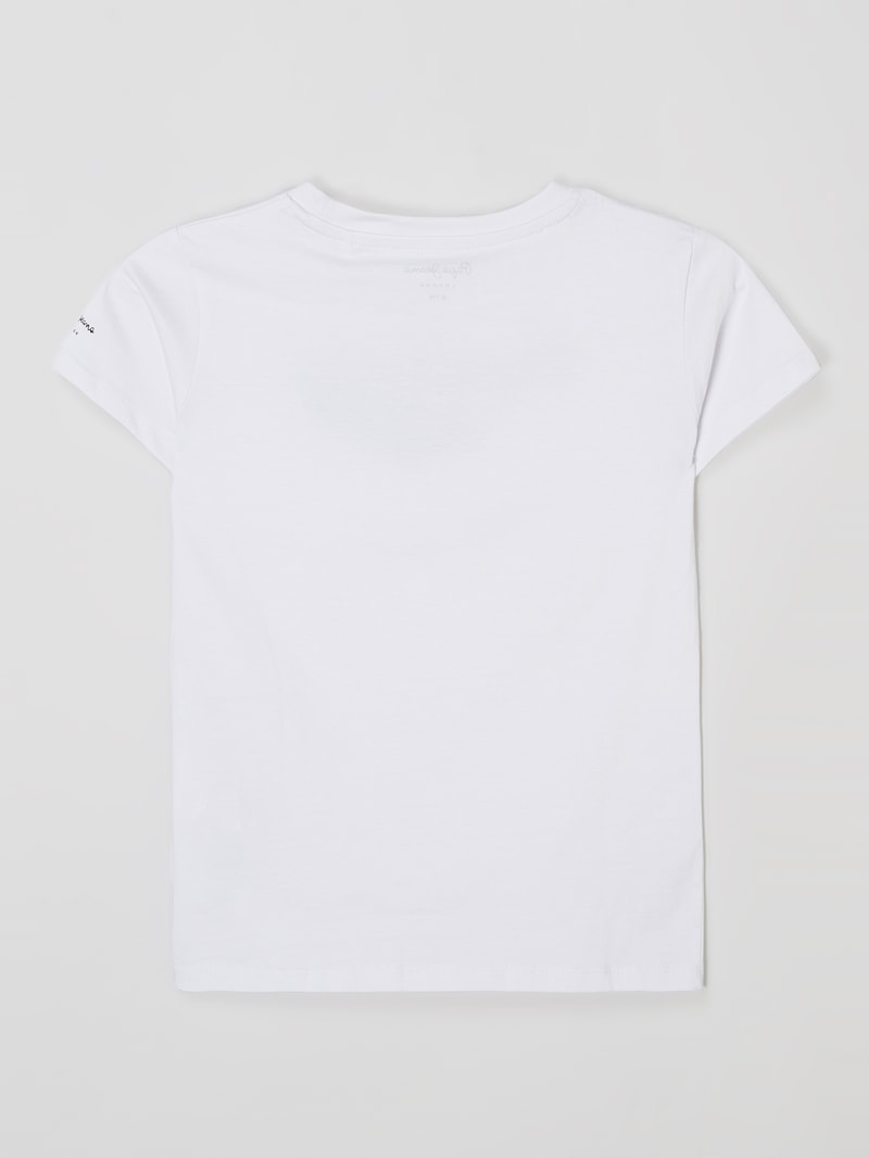 T-Shirt aus Baumwolle Modell 'Celio' in weiß