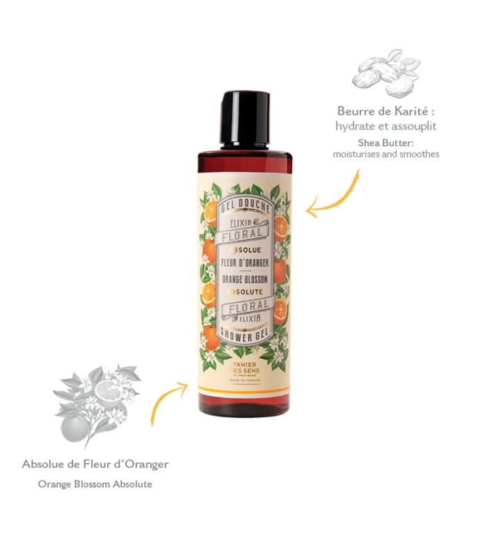 PANIER DES SENS-GEL DOUCHE-Fleur d'Oranger
