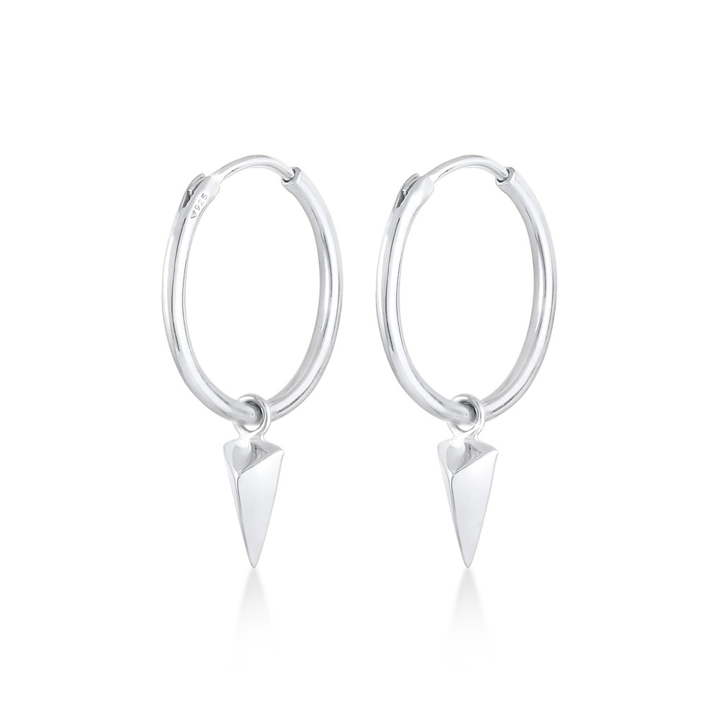 Elli Elli Boucles d'Oreilles Créoles Pendentifs Triangle Geo Boucles d'oreilles Femme  Boucles d'oreilles