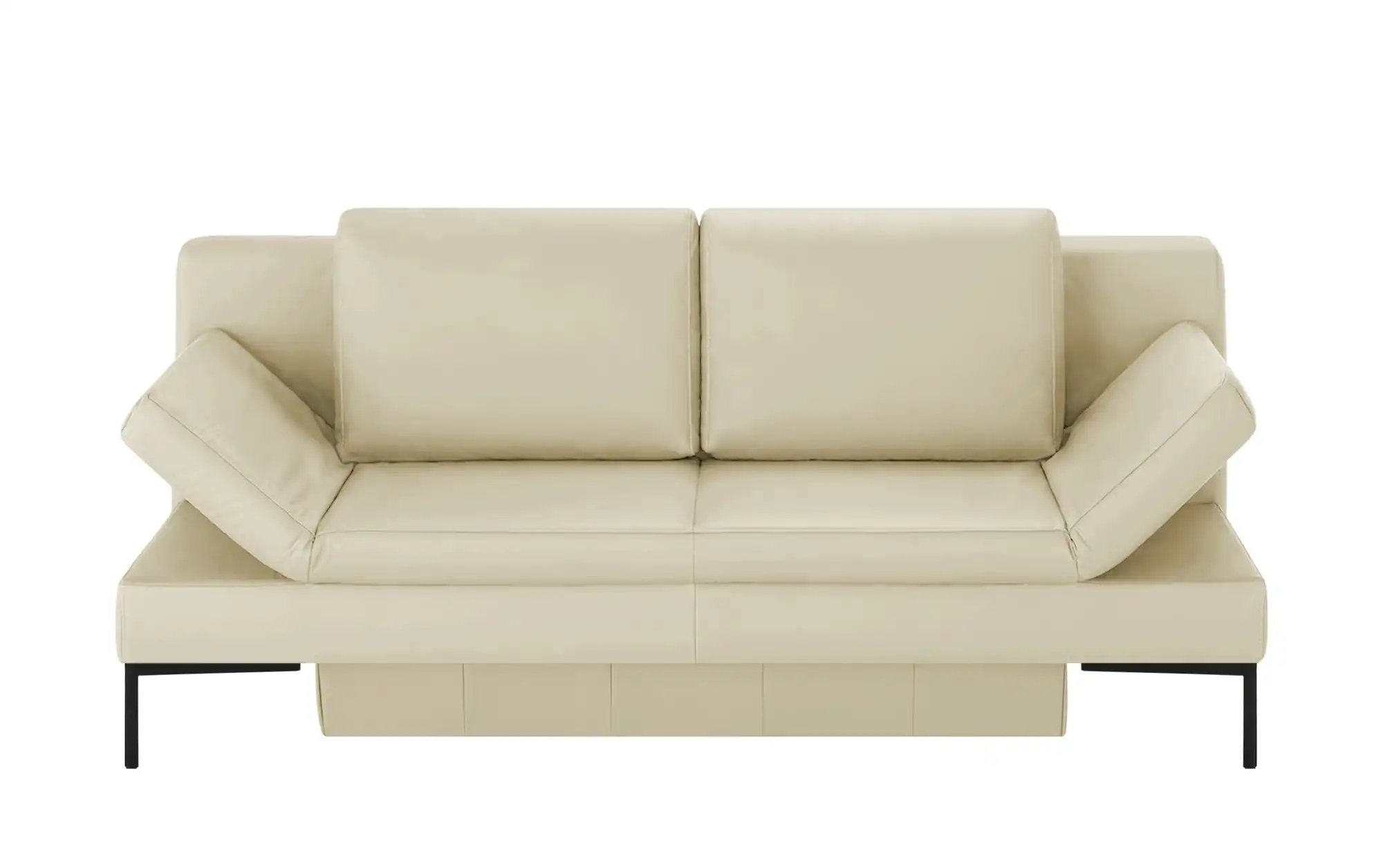 Schlafsofa mit Sitz- und Rückenfläche aus Echtleder Kenny