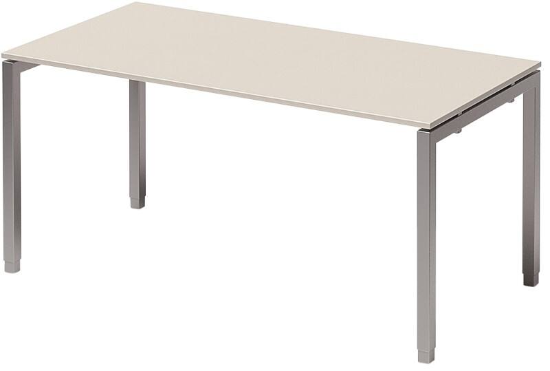 Bisley Schreibtisch Cito Grau, Weiß, Silber 1.600 x 1.200 x 850 mm