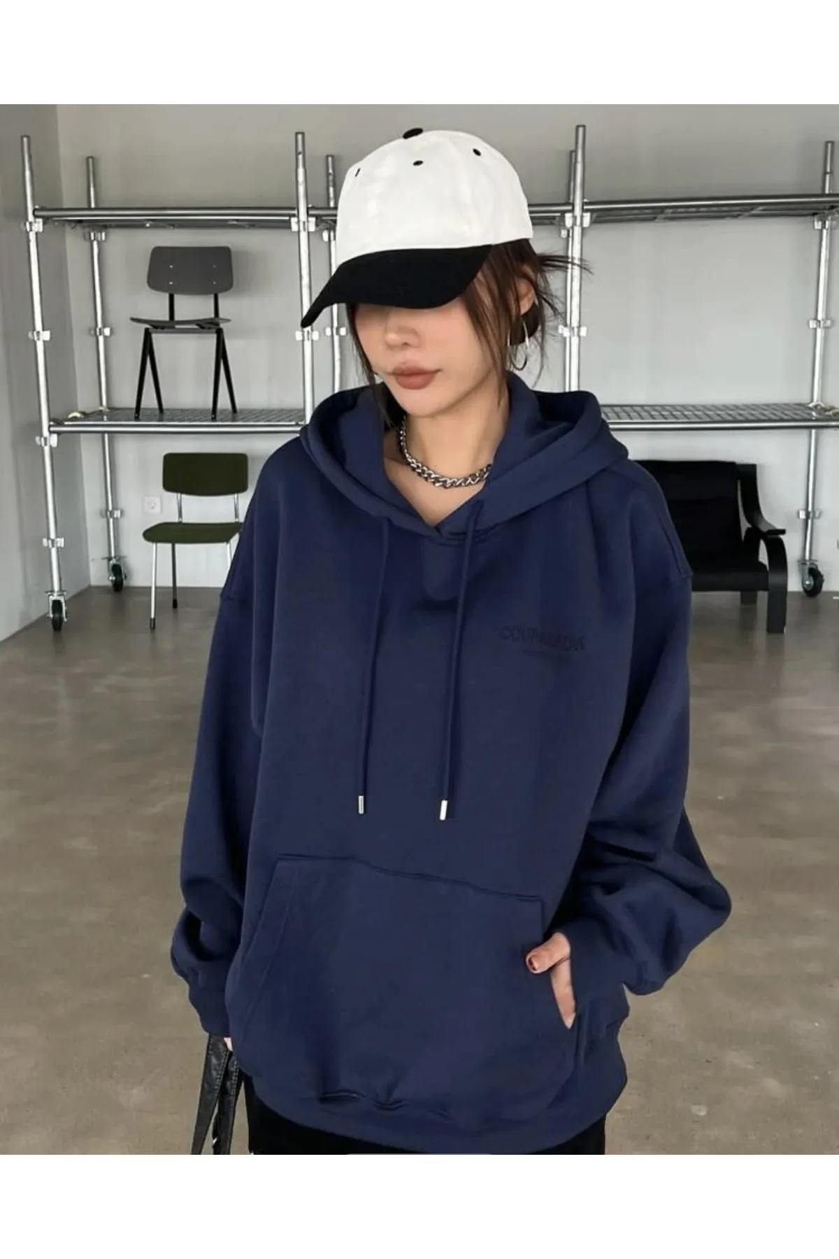 MOONBULL  Sweatshirt - Dunkelblau - Regular Fit