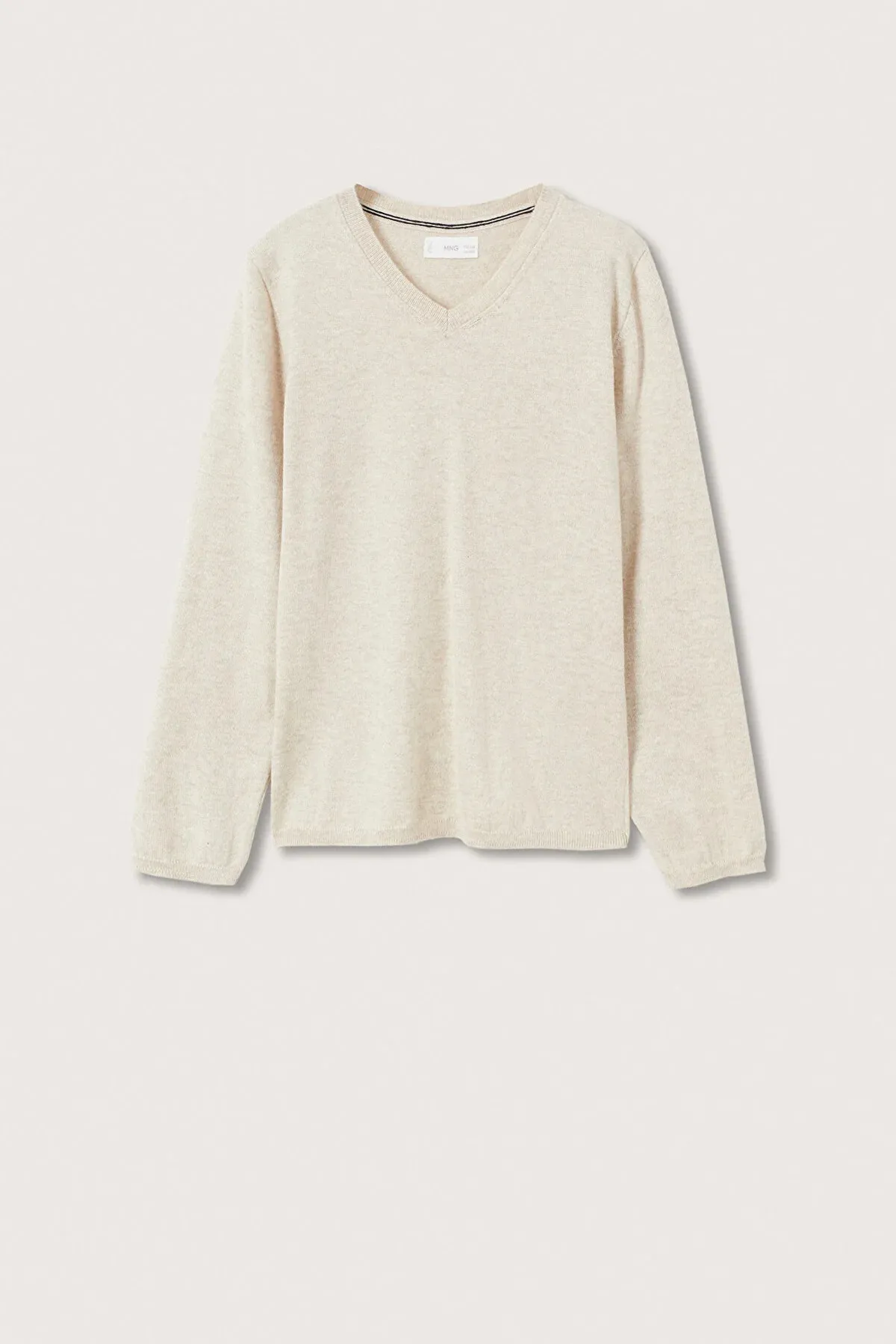 MANGO Kids  Strickweste - Beige - Regular Fit