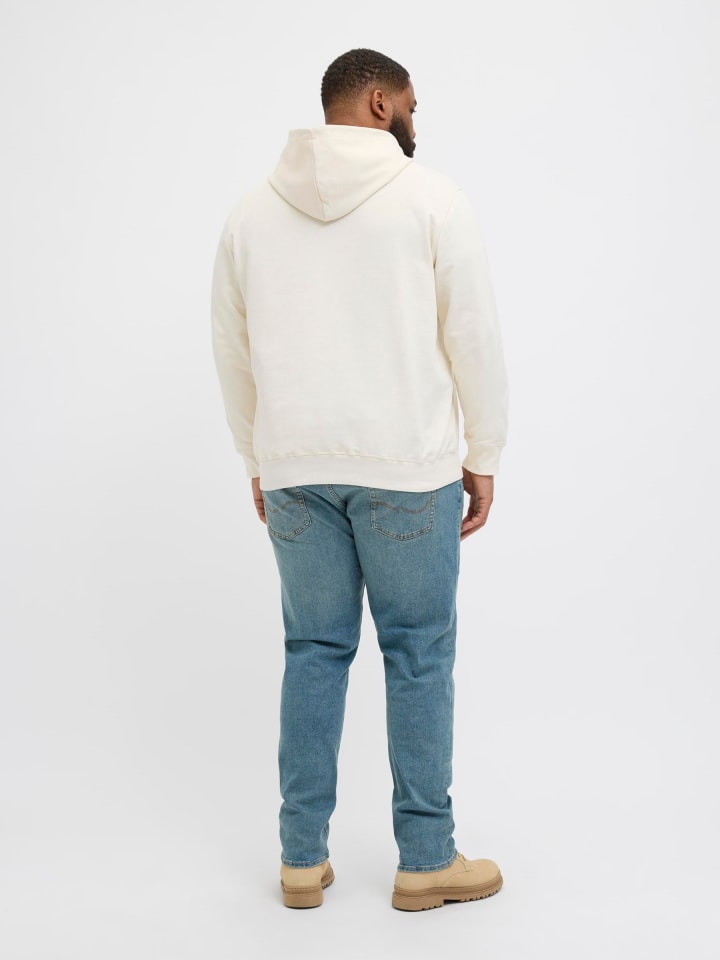 JACK & JONES PLUS Kapuzenpullover in Antique White günstig kaufen