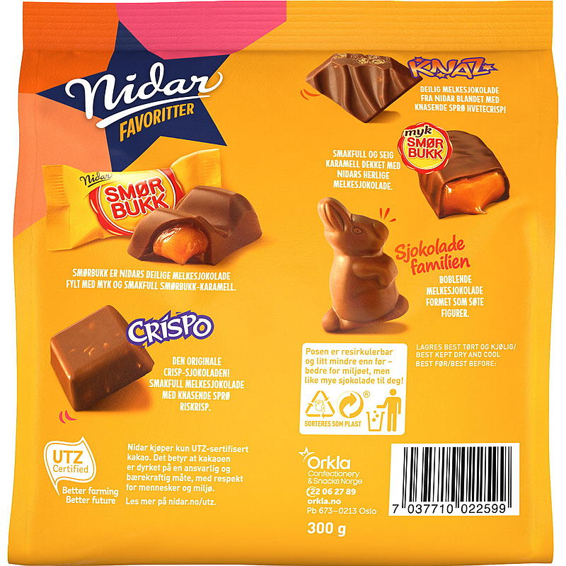 Nidar Nidar favoritter 300 g Smørbukk