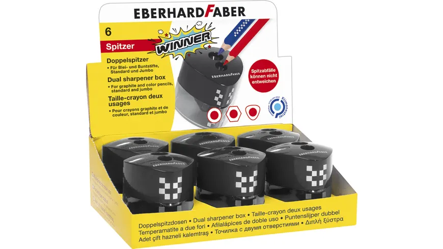 EBERHARD FABER  Doppelspitzdose Winner dreiflächig