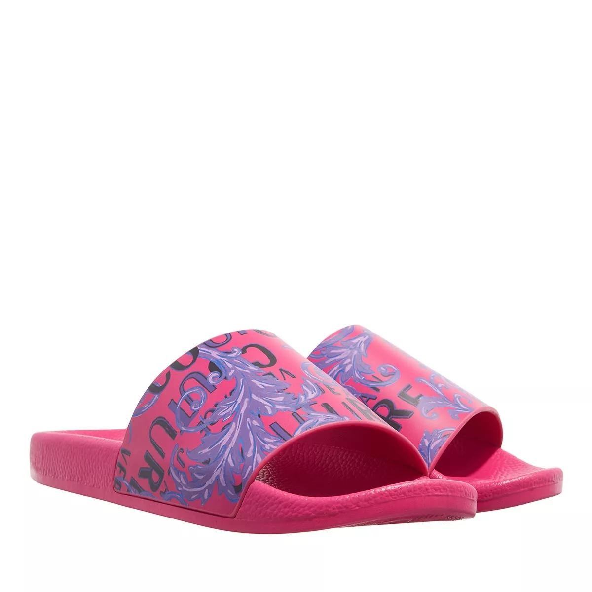 VERSACE Pantoletten lila/pink Slide