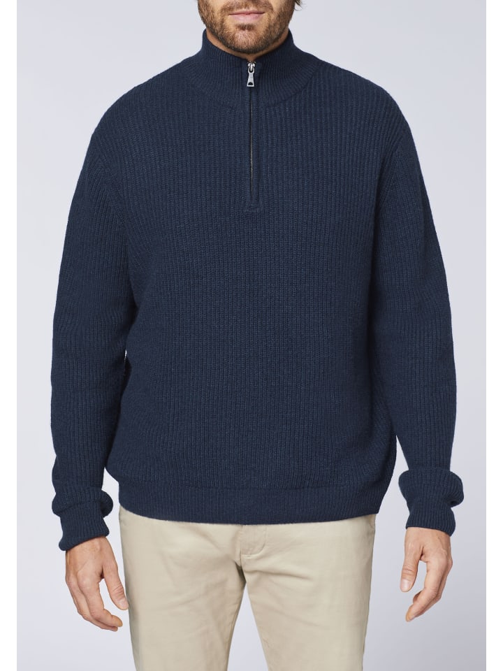 Polo Sylt Strickpullover in Blau günstig kaufen