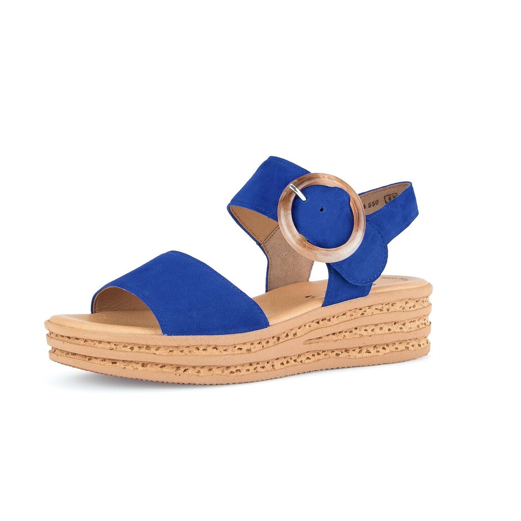 Gabor fashion Plateau Sandale blau