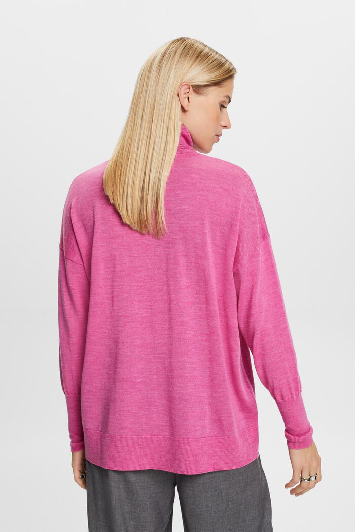 Oversize Rollkragenpullover aus Wolle