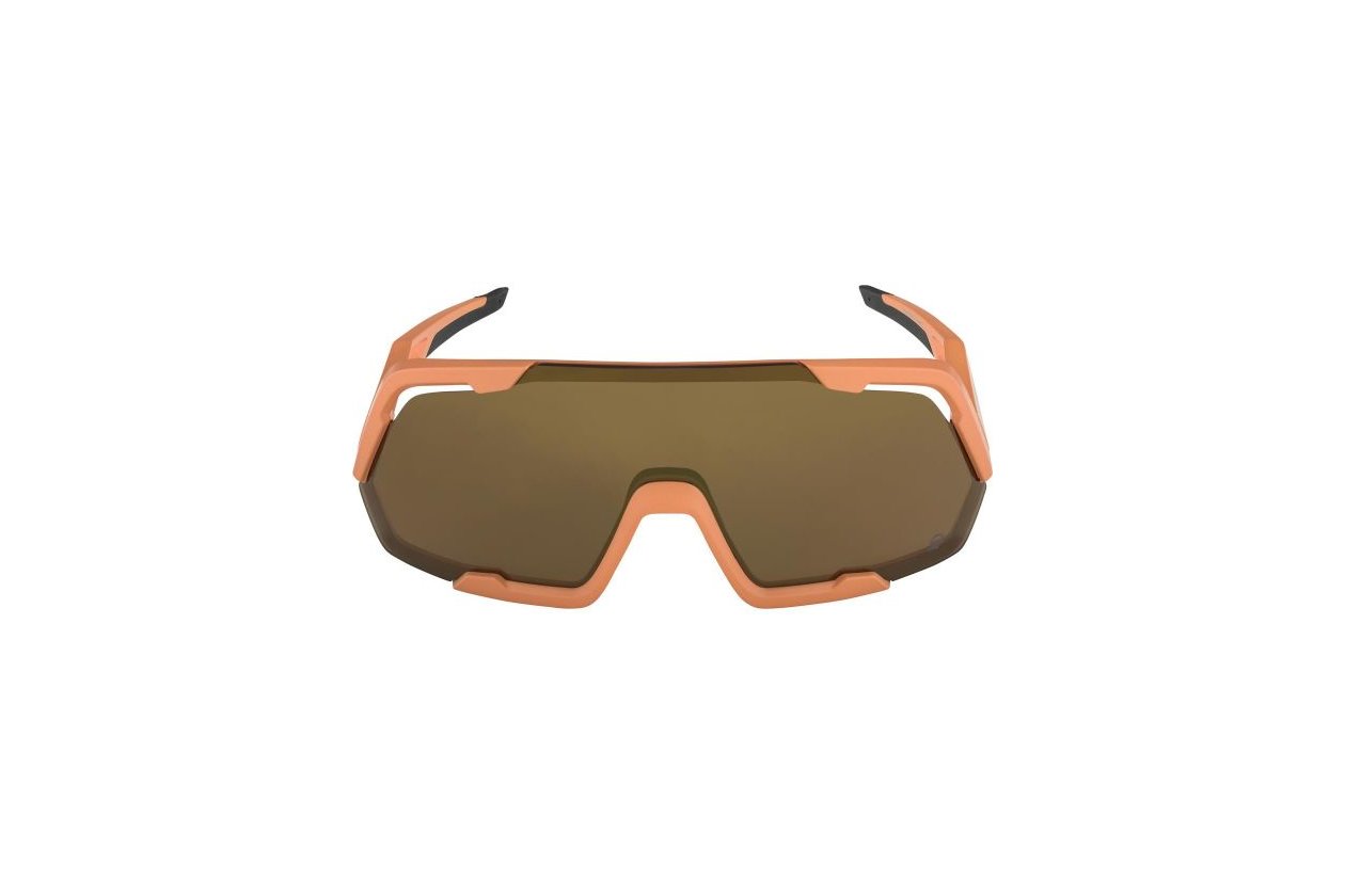 Alpina Rocket Q-Lite peach matt / pink mirror lens