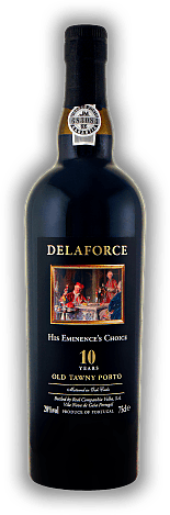 Delaforce His Eminence's Choice Tawny Port 10 Years Delaforce His Eminence's Choice Tawny Port 10 Years Dieser berühmteste aller Delaforce Portweine, seit 1930 im Markt, zeichnet sich durch Kraft und eine wahre Aromenexplosion aus. Alter 10 J. - 0,75