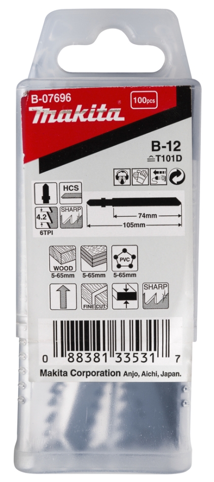Lamă de ferăstrău Makita Accessories B-07696 B12 100 bucăți