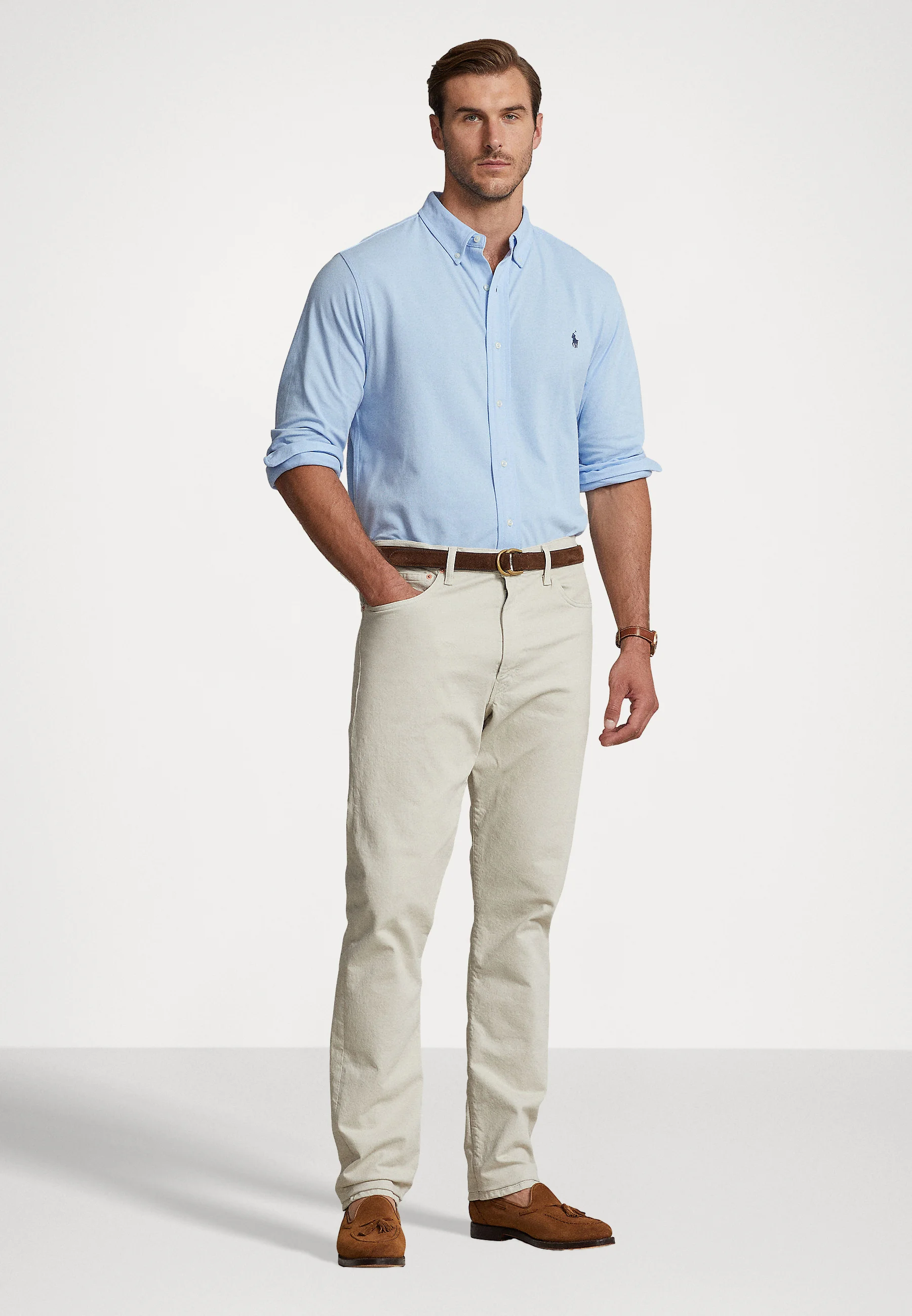 Camisa Polo Ralph Lauren Big & Tall MANGA LARGA