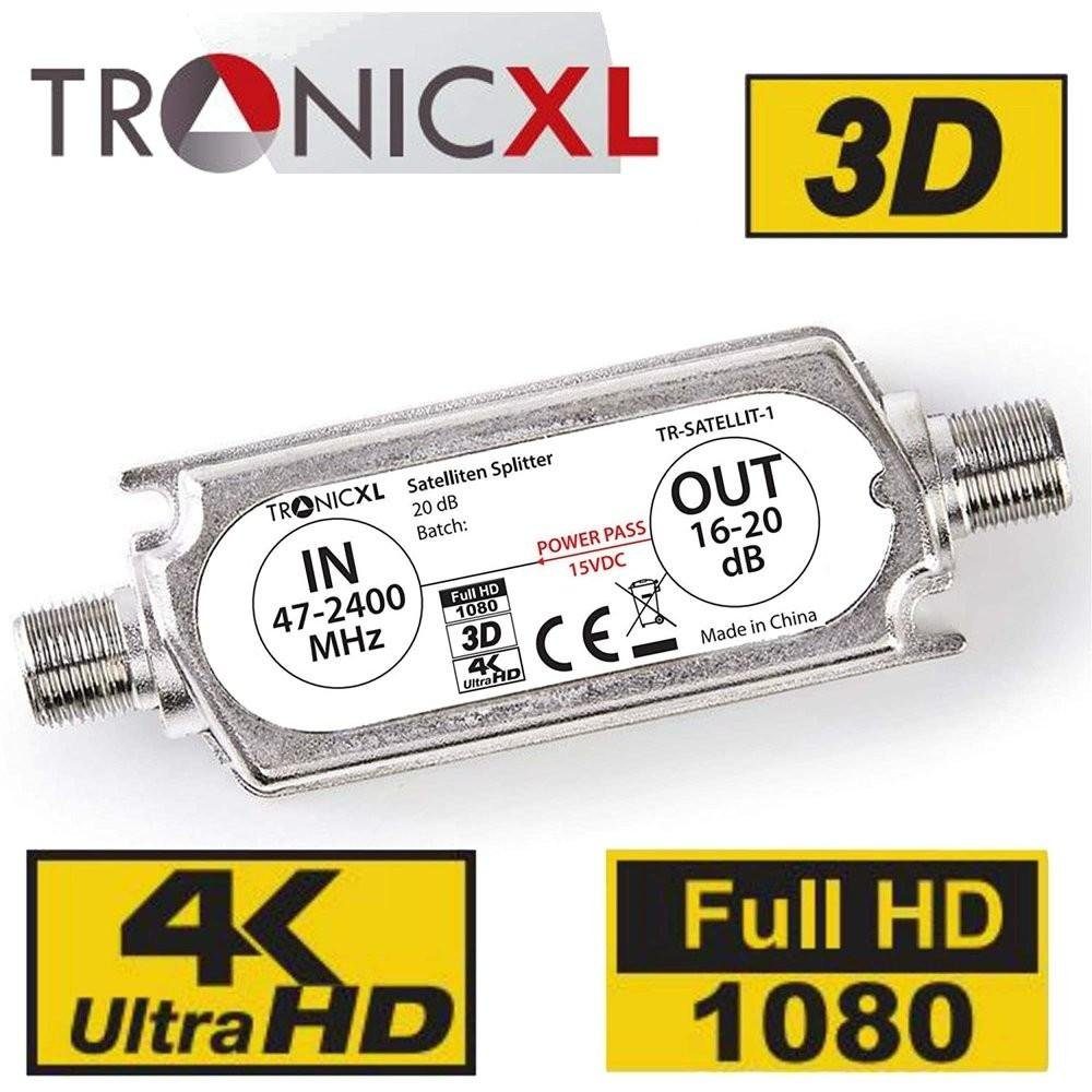 TronicXL Signalverstärker LNB Sat Schüssel DVBT Antenne 20dB DVBS2 DVB-S2 Leistungsverstärker