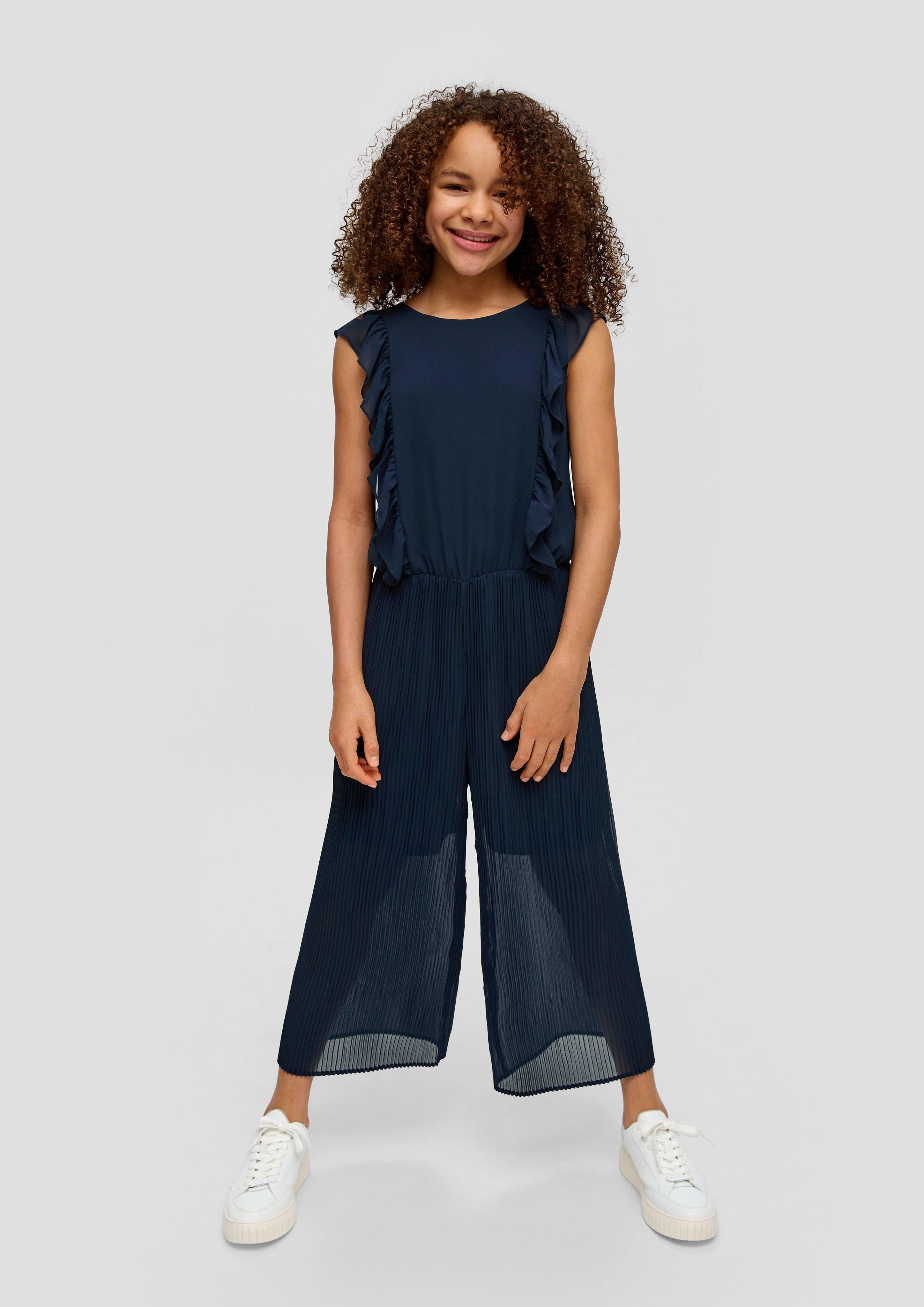 Plissierter Jumpsuit mit Volants-Details  2145492-5952