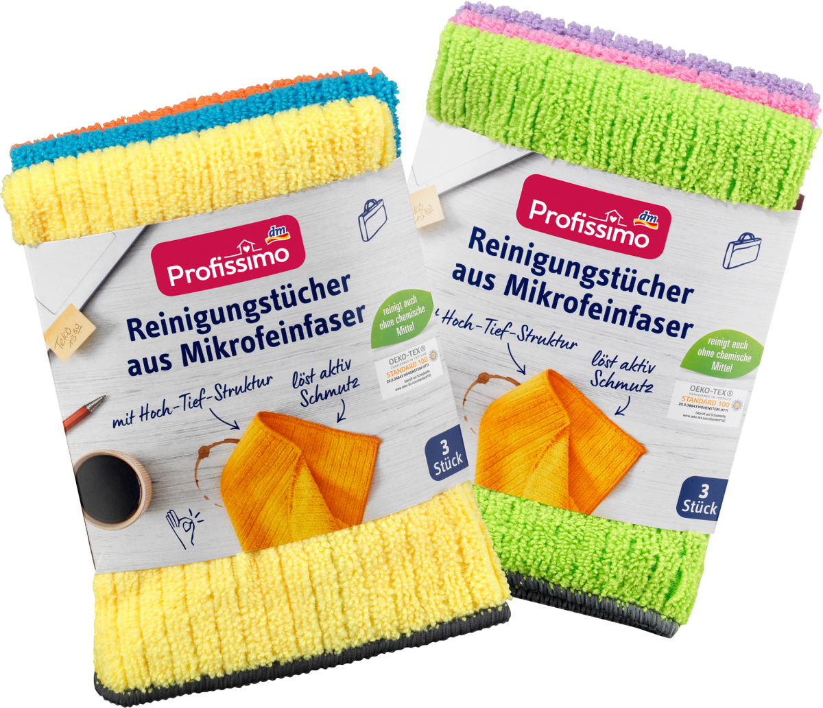 Reinigungstücher aus Mikrofeinfaser, 3 St
