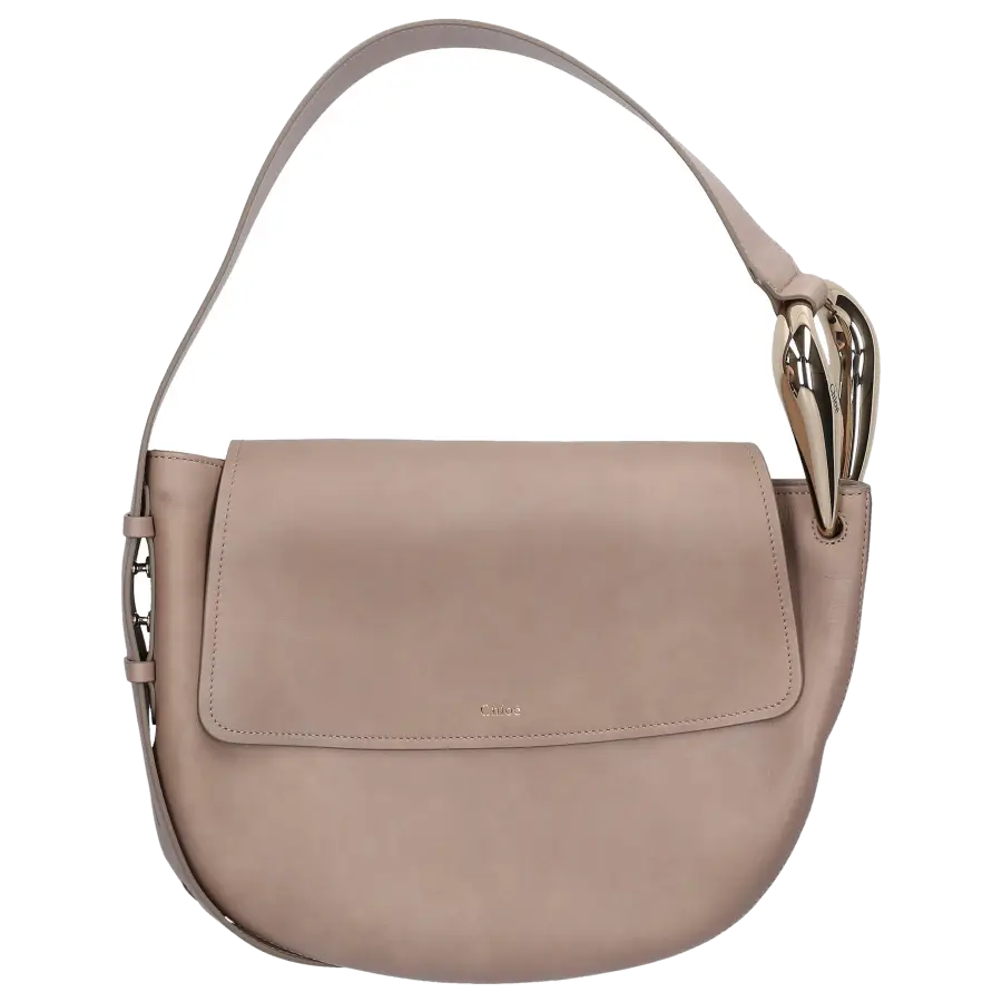 Chloé - Handtasche KISS HOBO Kalbsleder - beige
