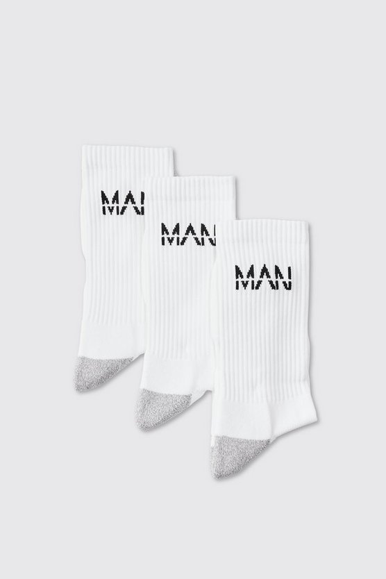 3er-Pack Man Active gepolsterte Trainings Socken