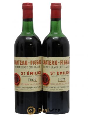 Château Figeac 1er Grand Cru Classé A  1975 - Lot de 2 Bouteilles