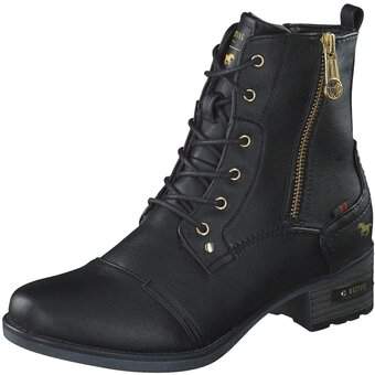 Mustang Schnürstiefelette in schwarz