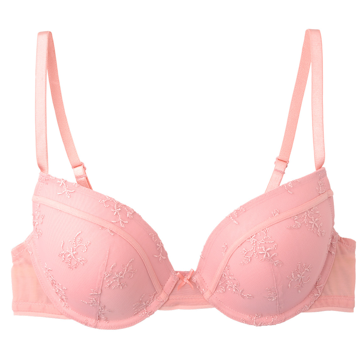 Damen Bügel-BH mit floraler Stickerei