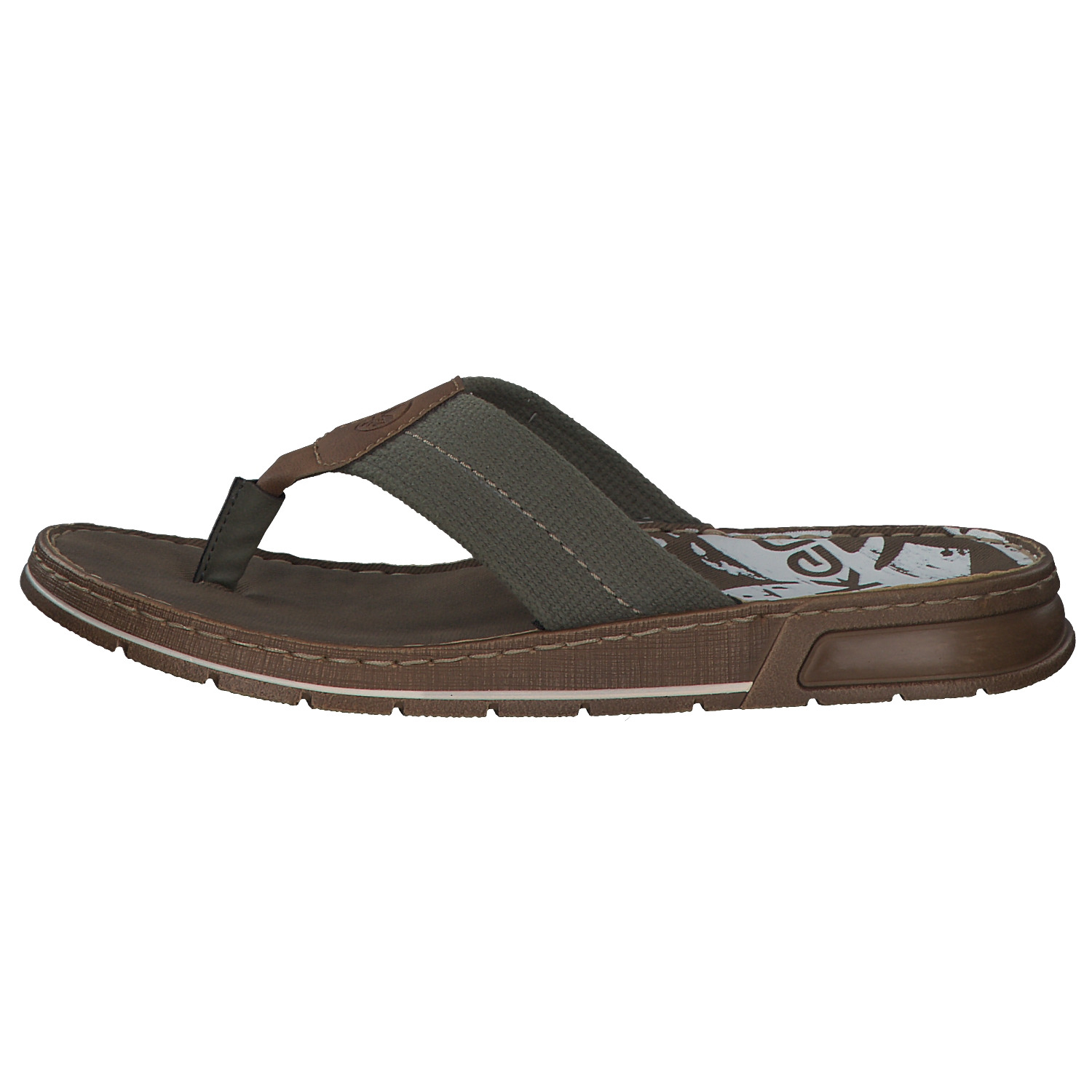 Rieker 21280, Zehentrenner, Herren, Olive