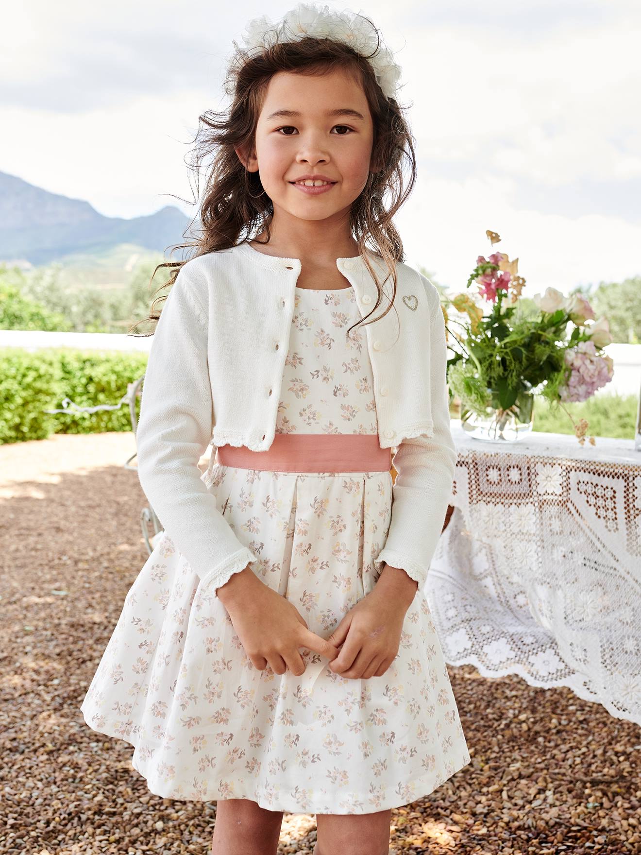 Vertbaudet Festlicher Mädchen Bolero - rosa