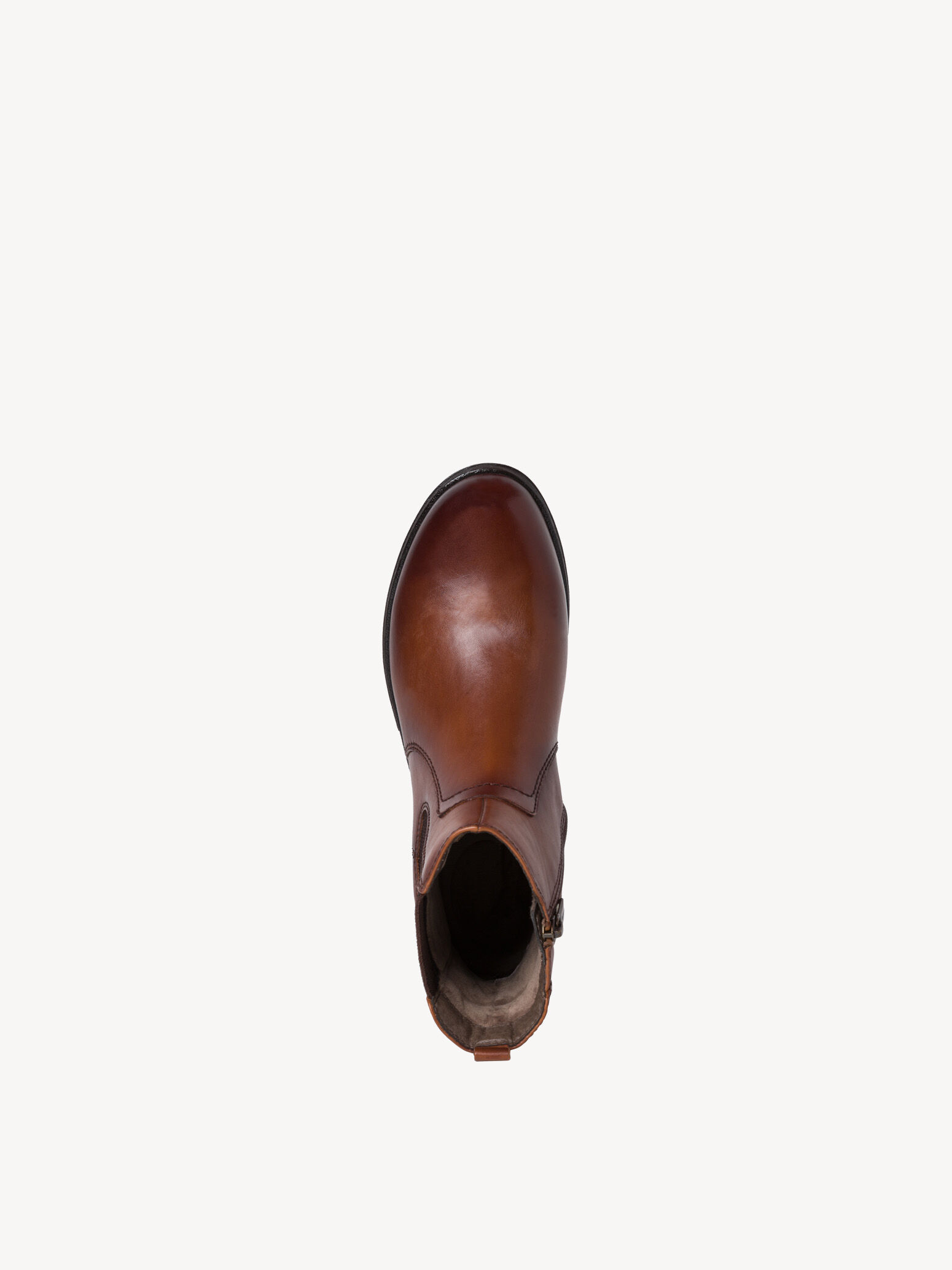 Bottine Chelsea en cuir - marron