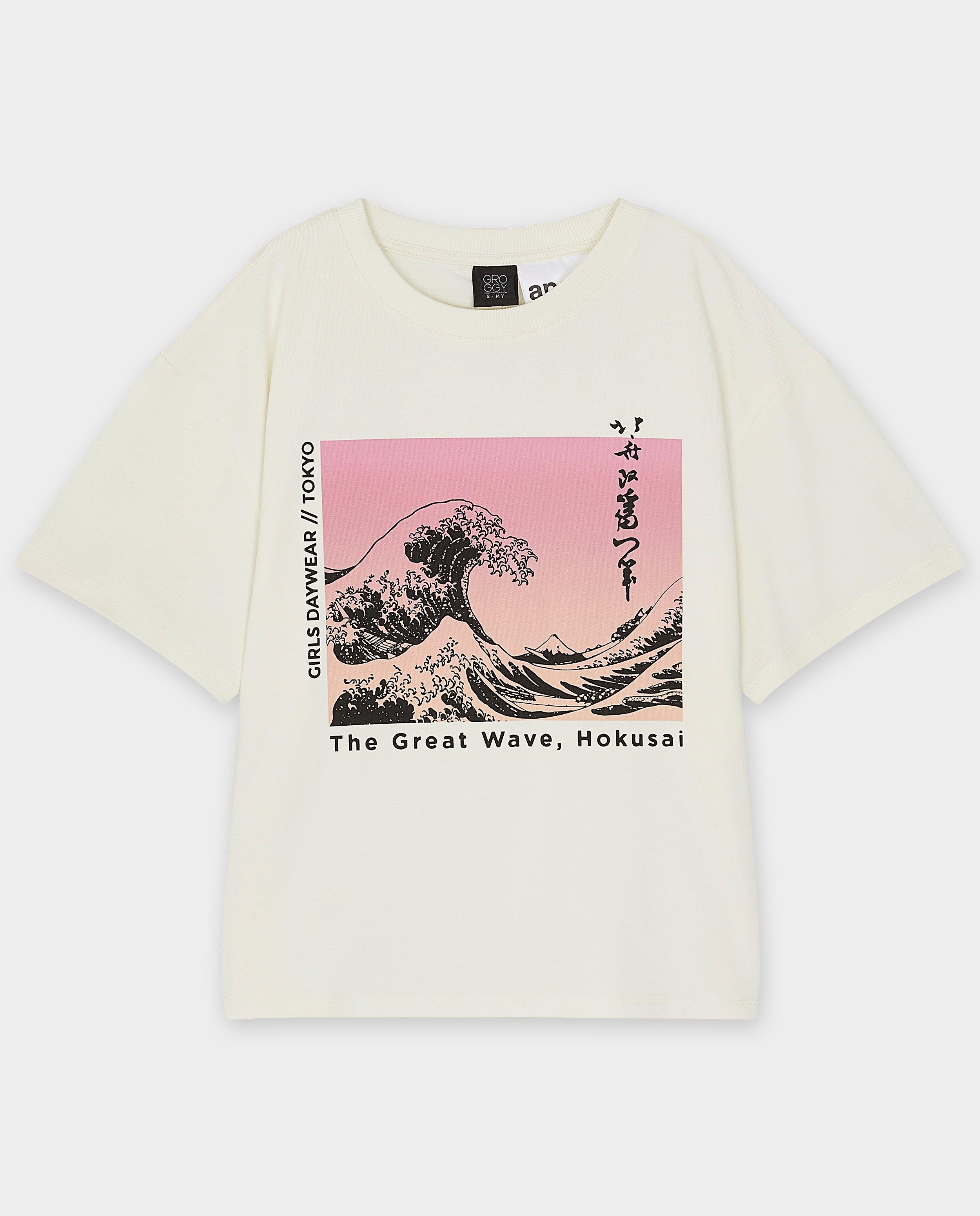 Apoh Hokusai mintás, kába póló