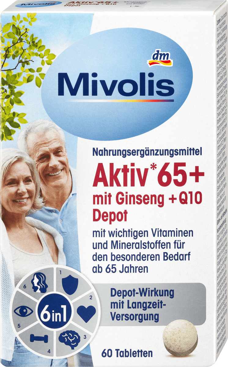 Aktiv 65+ mit Ginseng + Q10 Depot 60 St, 51 g
