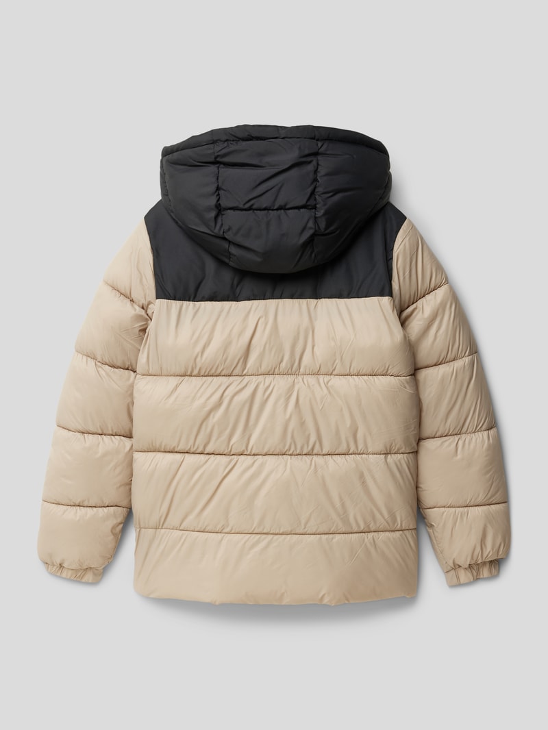 Steppjacke mit Label-Detail Modell 'ETOBY' in stein
