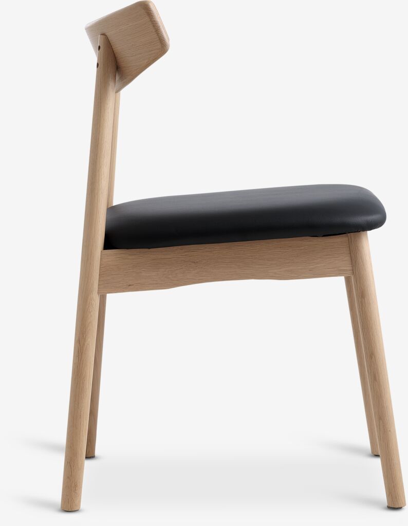 LYNGHOLM Chaise de salle à manger LYNGHOLM Noir/Chêne clair