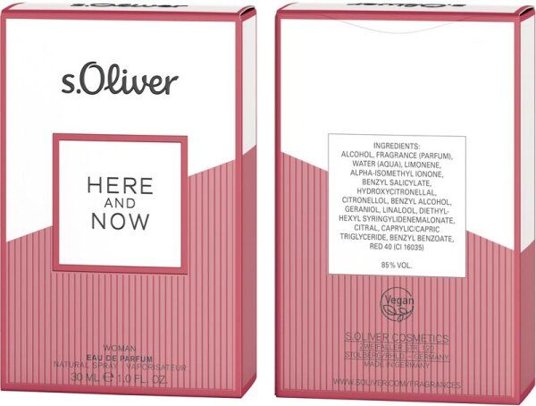s.Oliver Here and Now Woman Eau de Parfum