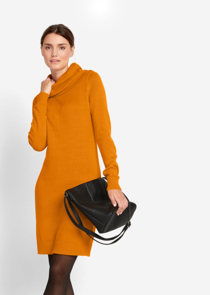 Strickkleid mit Rollkragen