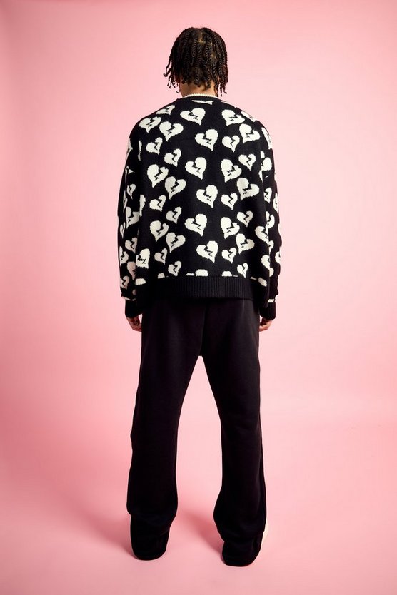 Oversize Cardigan mit Print