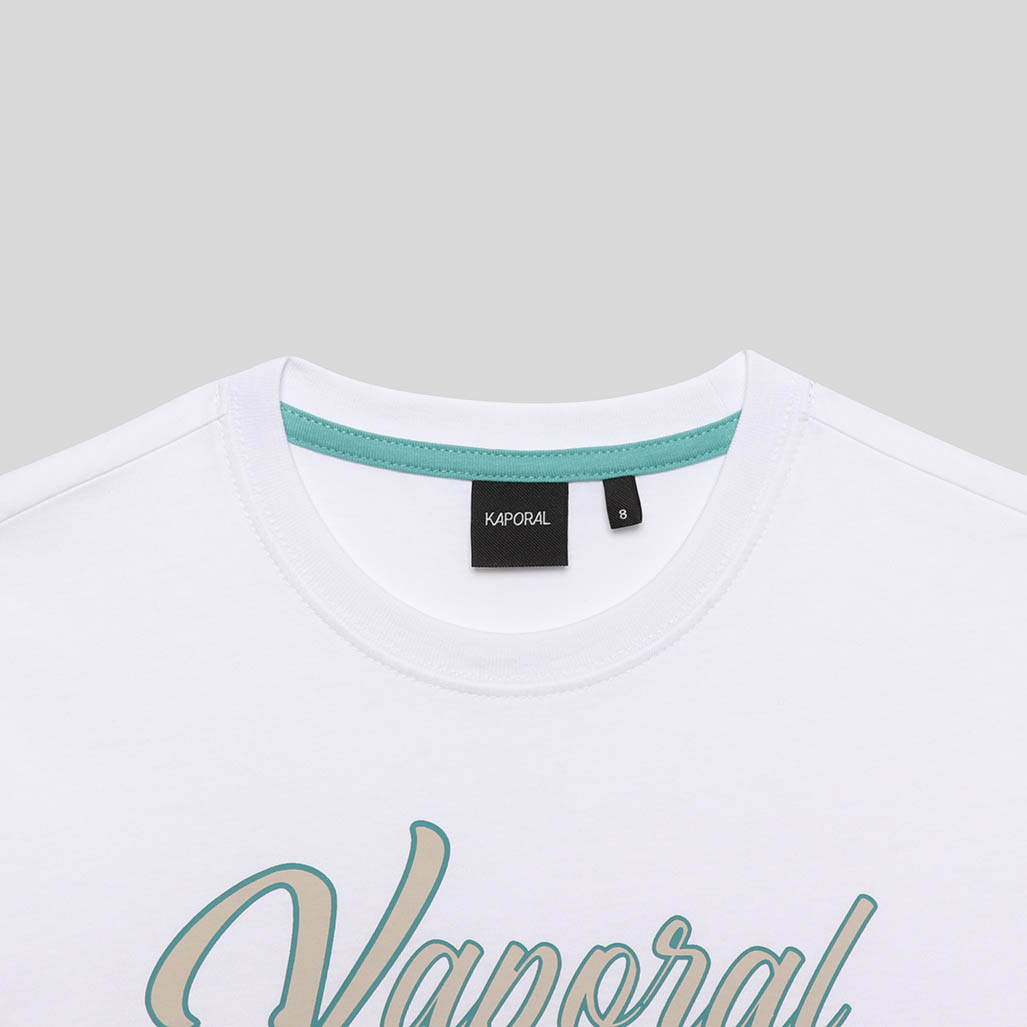 OMERI  T-shirt blanc Garçon en 100% coton