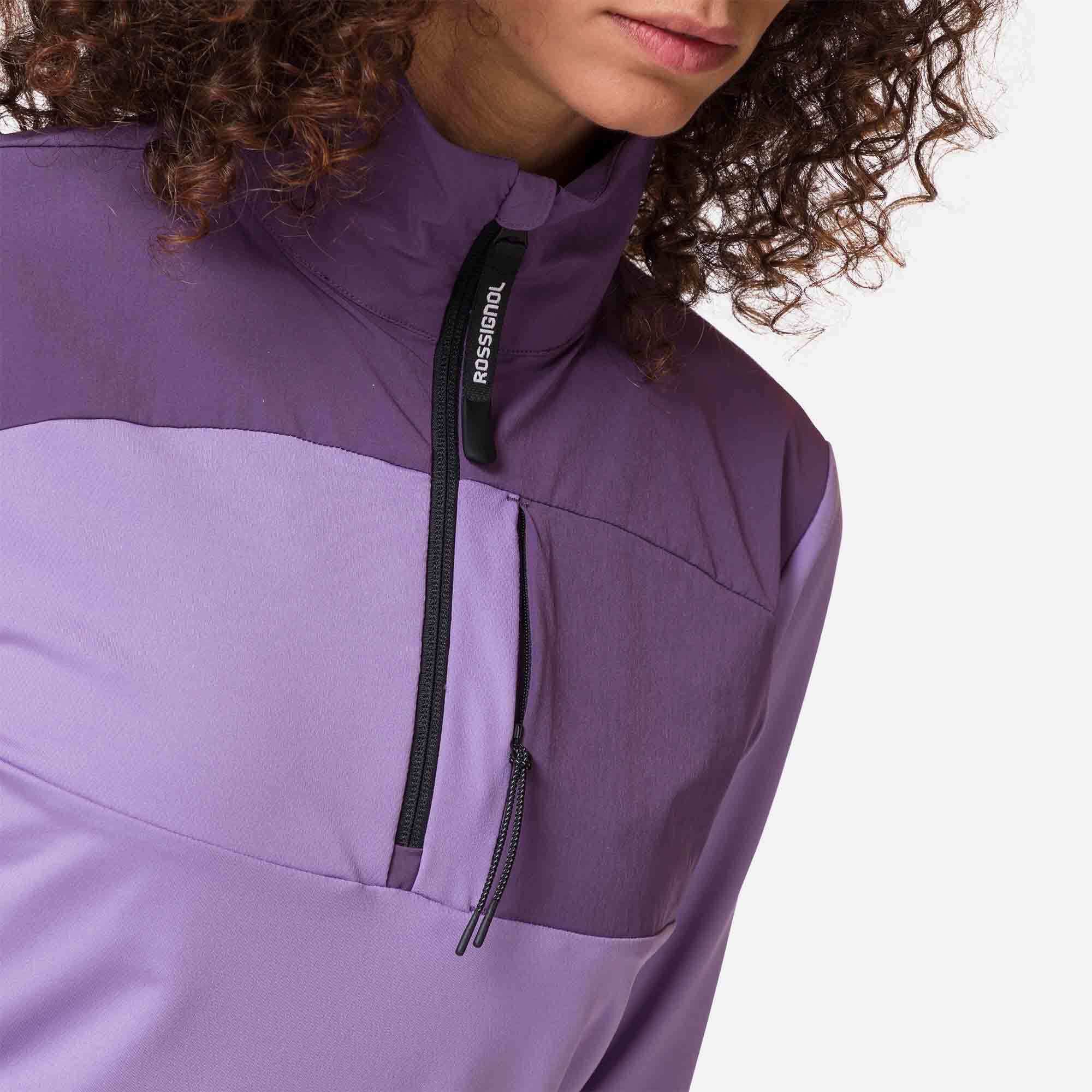 Couche intermédiaire semi-zippé femme
