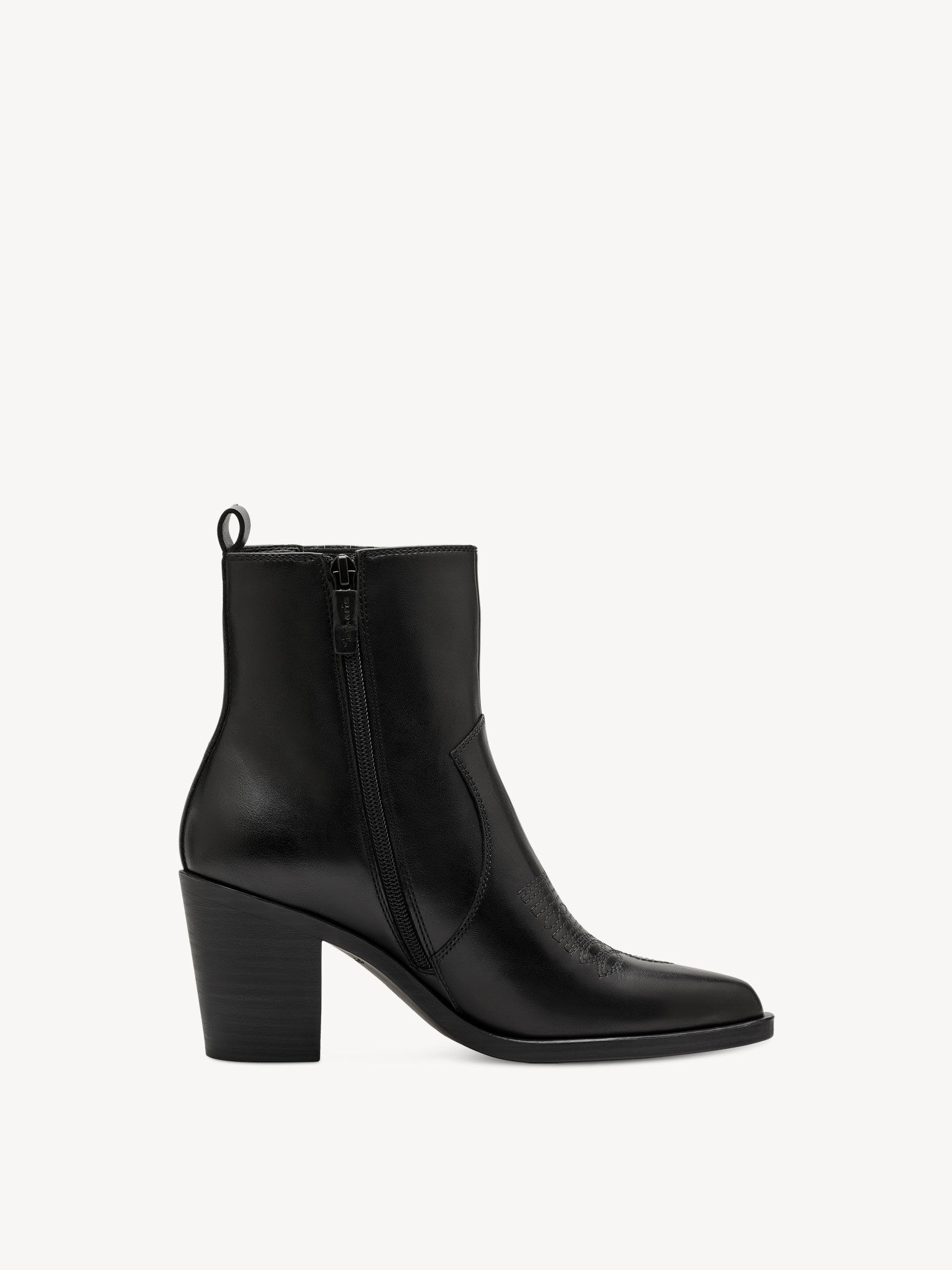 Bottes de cow-boy en cuir - noir