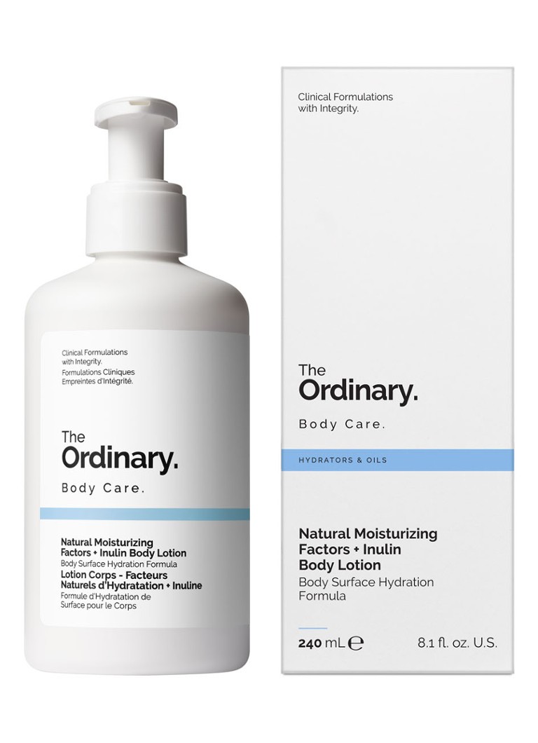 Loțiune de corp hidratantă naturală The Ordinary cu factori și inulină