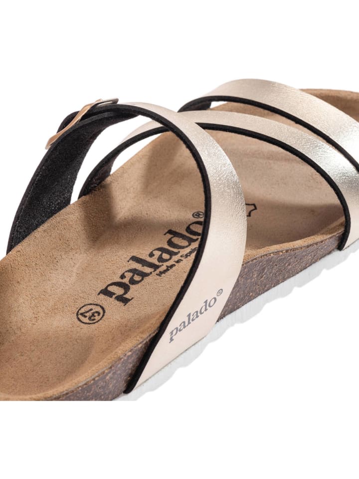 palado Pantoletten in gold metallic günstig kaufen