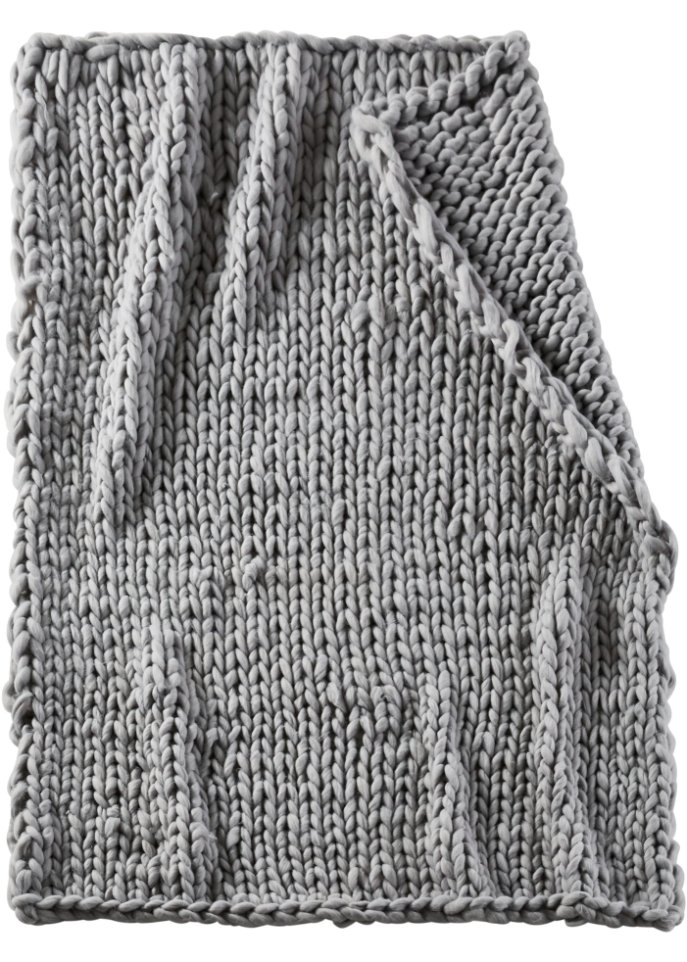 Kuscheldecke mit Maschen