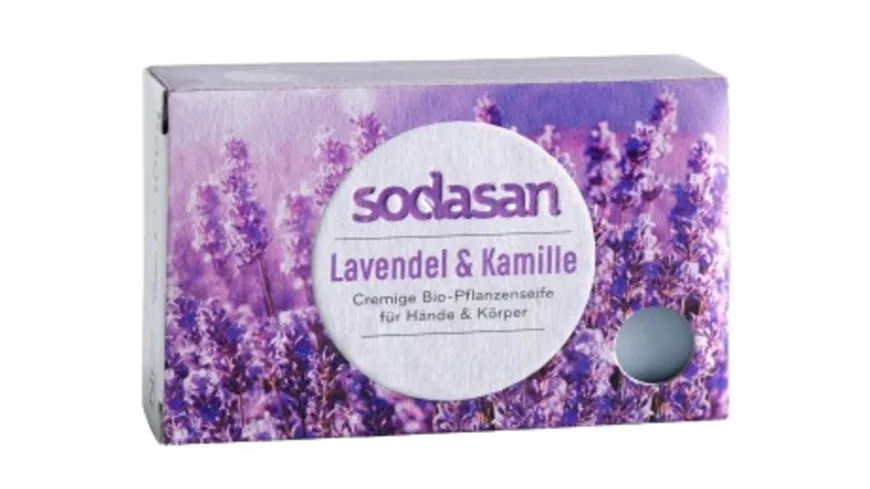 sodasan Bio-Pflanzenseife Lavendel & Kamille 100 g