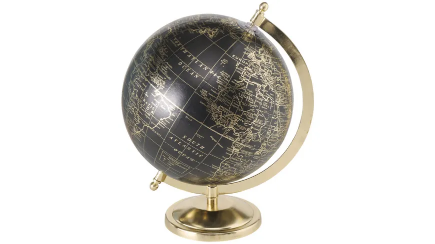 Boltze Dekoaufsteller Globe Ø 20cm Gold
